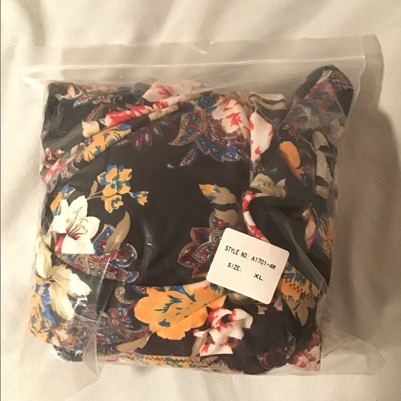 Vintage floral one piece bathing suit - Picture 3 of 4